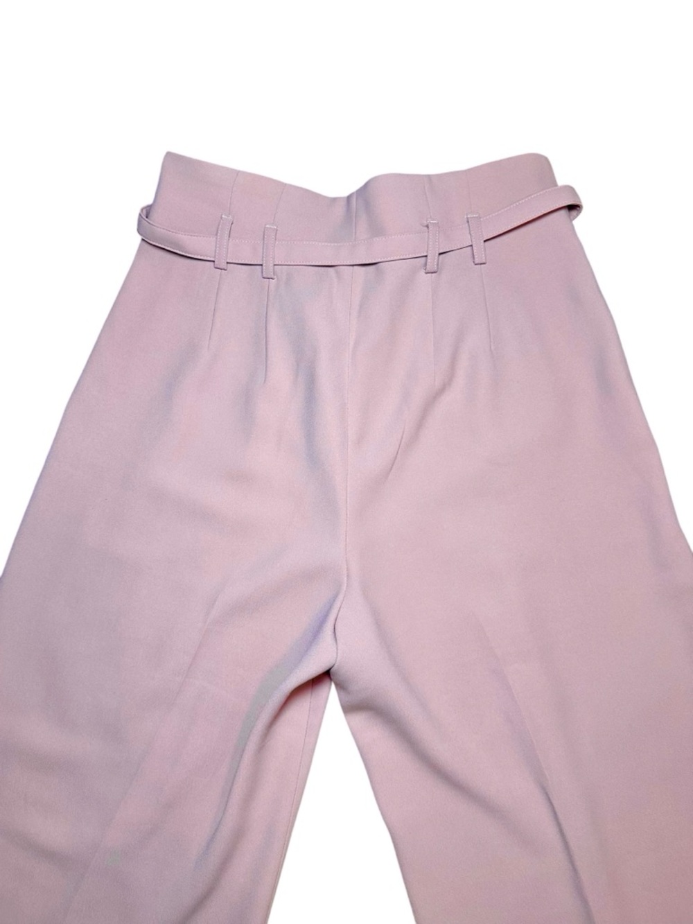 ✨ Express High-Rise Wide Leg Pants w/ Belt – Blush Pink – Size 6 Long (6L) ✨ - Picture 6 of 7